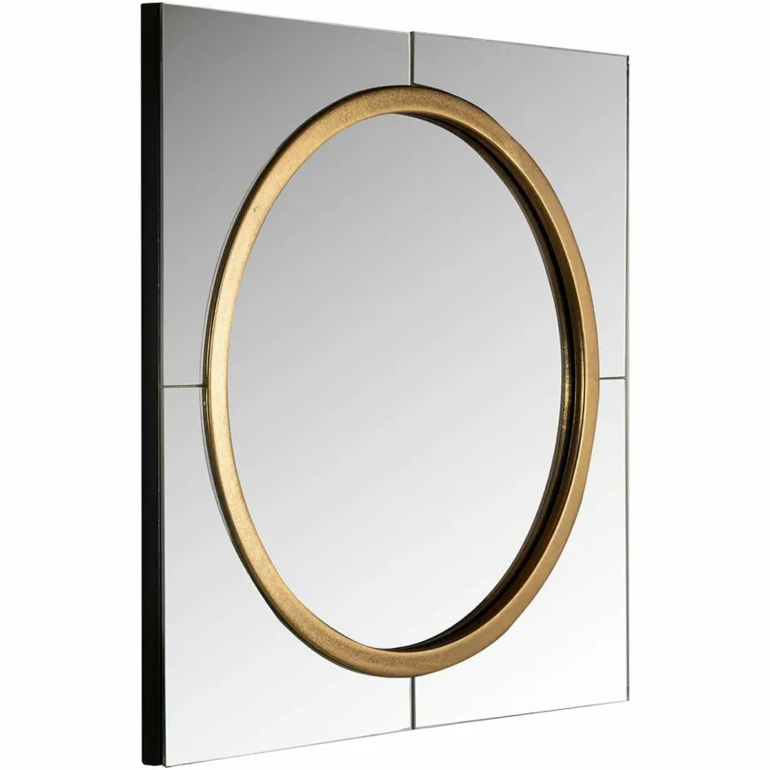 Richmond Interiors Spiegel Briana rond goud Goud