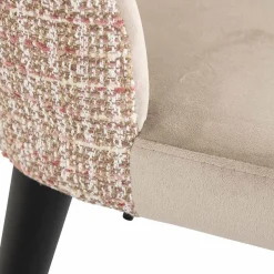 Richmond Interiors Stoel Tabitha trendy rose / quartz khaki