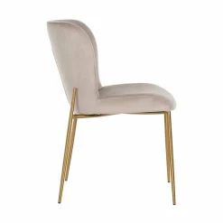 Richmond Interiors Stoel Odessa khaki / brushed Goud