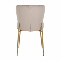 Richmond Interiors Stoel Odessa khaki / brushed Goud