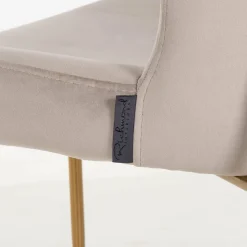 Richmond Interiors Stoel Odessa khaki / brushed Goud