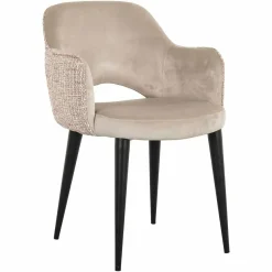 Richmond Interiors Stoel Giovanna Be trendy 1673 rose - Khaki velvet