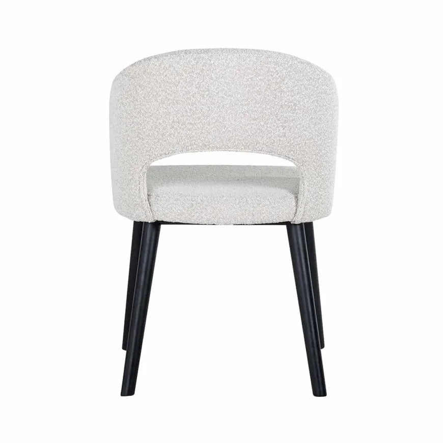 Richmond Interiors Stoel Savoy white bouclé - Showroommodel