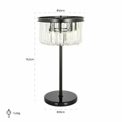 Richmond Interiors Tafellamp Bessy Zwart