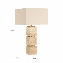 Richmond Interiors Tafellamp Jaella Beige
