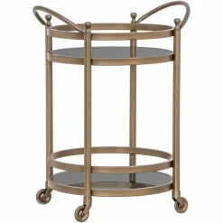 Richmond Interiors Trolley Hendricks brass Brushed Goud