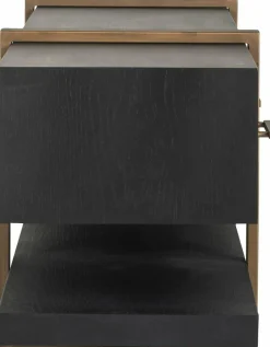 Richmond Interiors TV-dressoir Cambon 3-laden (Dark coffee)