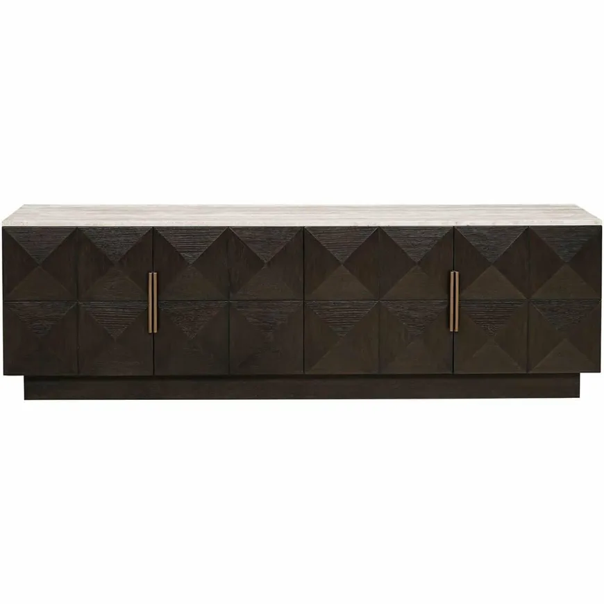 Richmond Interiors Tv-dressoir Claremont 4-deurs Bruin