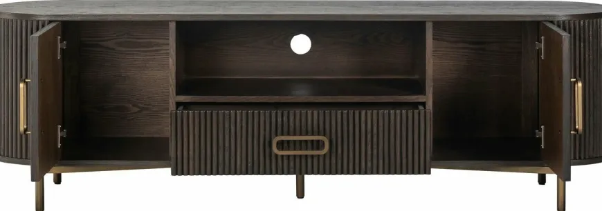 Richmond Interiors TV-dressoir Luxor 2-deuren 1-lade (Brown)