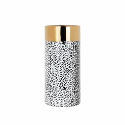 Richmond Interiors Vaas Alesha klein wit (Goud)