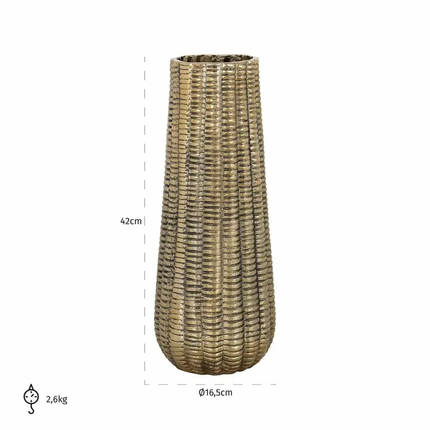 Richmond Interiors Vaas Loran groot (Brushed Gold)