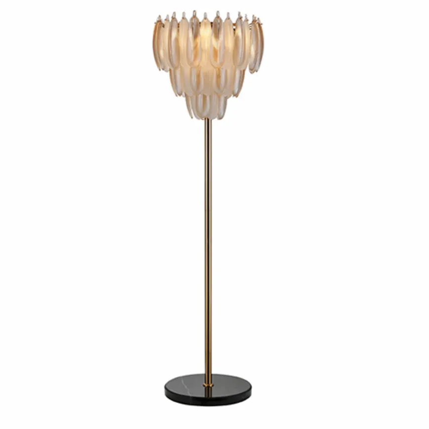Richmond Interiors Vloerlamp Chloe brass antique