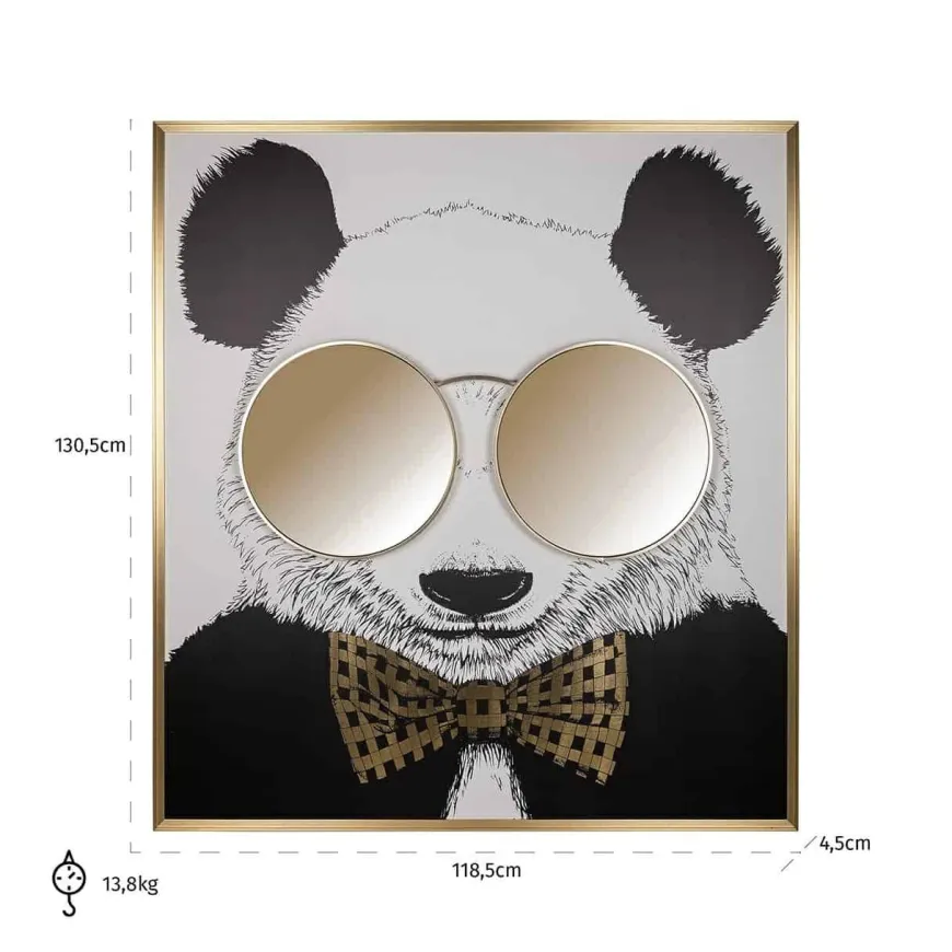Richmond Interiors Wall art shiny Panda