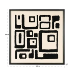 Richmond Interiors Wall art Shanita Zwart / Wit