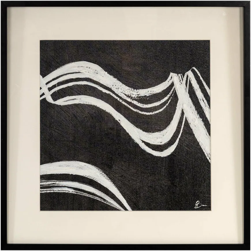 Richmond Interiors Wall art Jozy Zwart / Wit