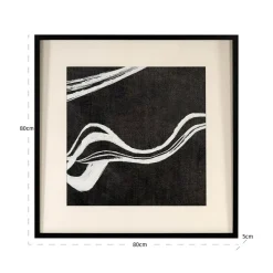 Richmond Interiors Wall art Jozra Zwart / Wit