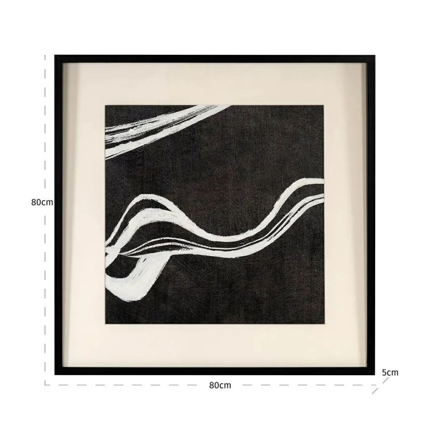 Richmond Interiors Wall art Jozra Zwart / Wit
