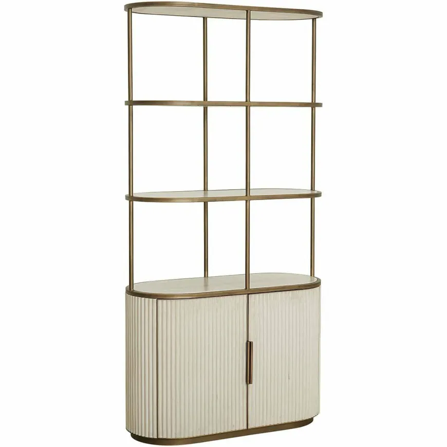Richmond Interiors Wandkast Tivoli 2-deurs 3 open planken Wit