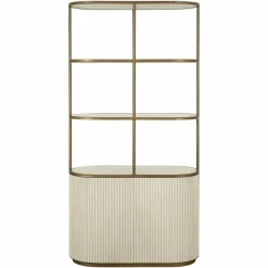 Richmond Interiors Wandkast Tivoli 2-deurs 3 open planken Wit