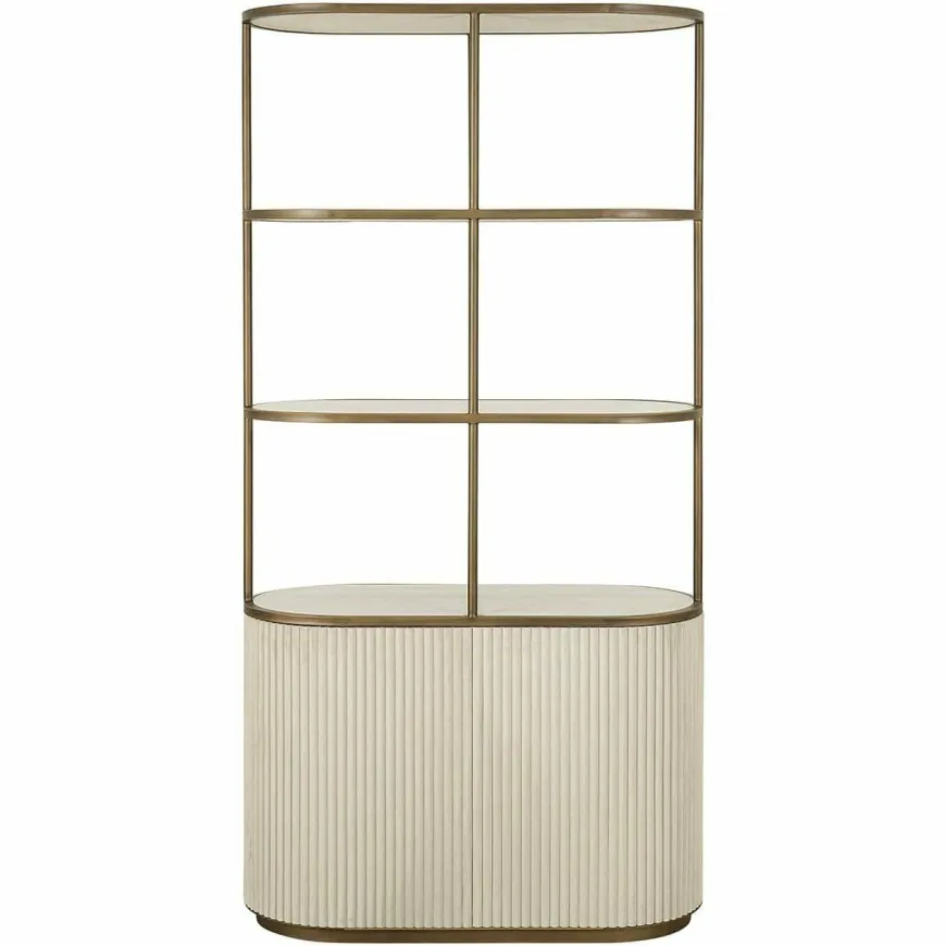 Richmond Interiors Wandkast Tivoli 2-deurs 3 open planken Wit