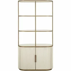 Richmond Interiors Wandkast Tivoli 2-deurs 3 open planken Wit