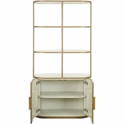 Richmond Interiors Wandkast Tivoli 2-deurs 3 open planken Wit