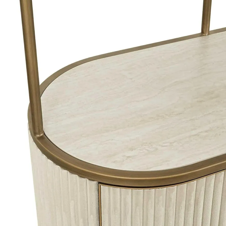 Richmond Interiors Wandkast Tivoli 2-deurs 3 open planken Wit