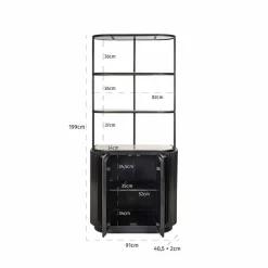 Richmond Interiors Wandkast Hampton 2-deuren 2-planken