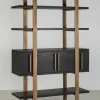 Richmond Interiors Wandkast Cambon 4-deuren 4-planken (Dark coffee)