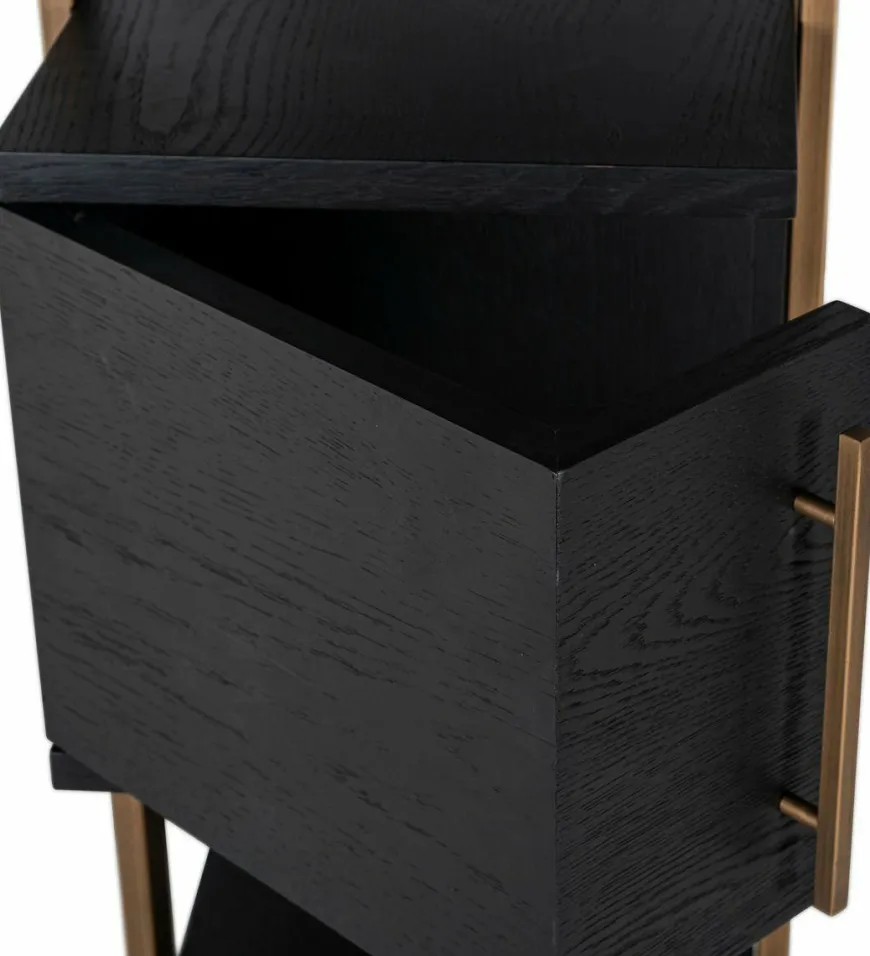 Richmond Interiors Wandkast Cambon 4-deuren 4-planken (Dark coffee)