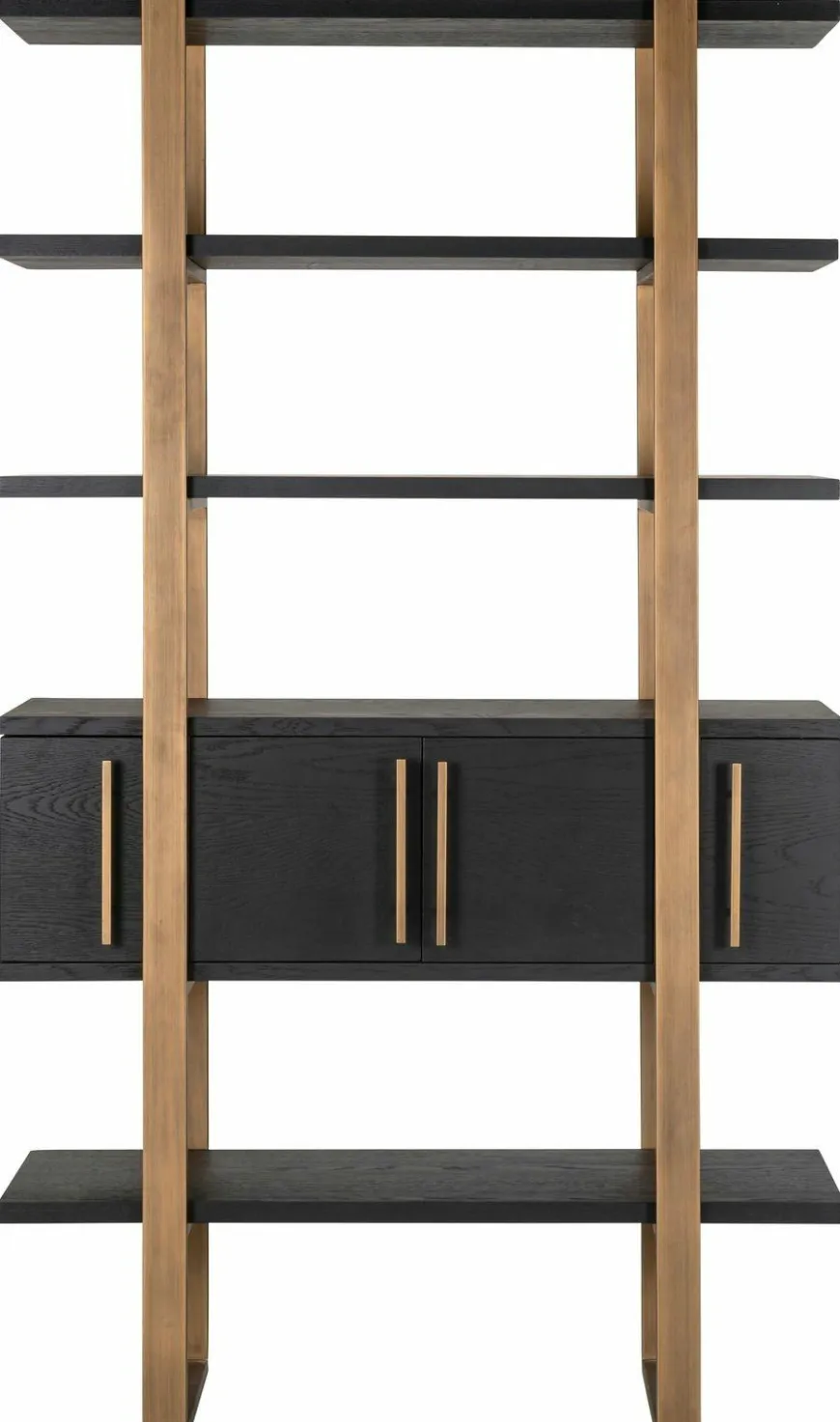 Richmond Interiors Wandkast Cambon 4-deuren 4-planken (Dark coffee)