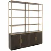 Richmond Interiors Wandkast Carter brown large 4-doors