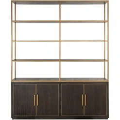 Richmond Interiors Wandkast Carter brown large 4-doors