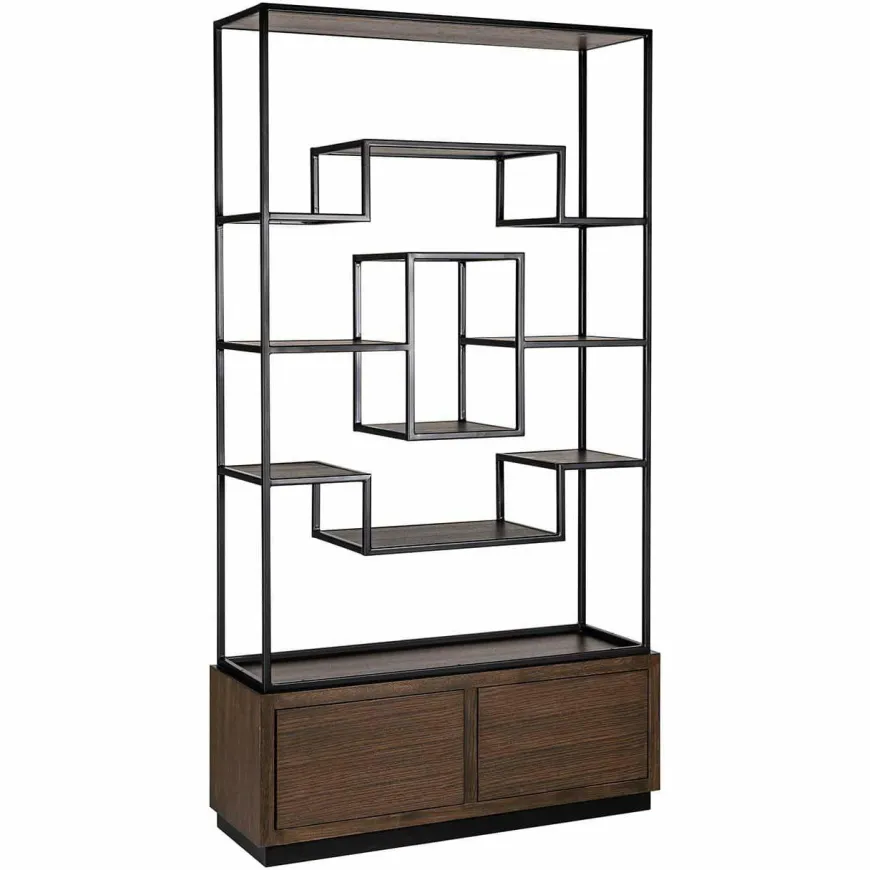 Richmond Interiors Wandkast Bonvoy Bruin 2-laden Bruin