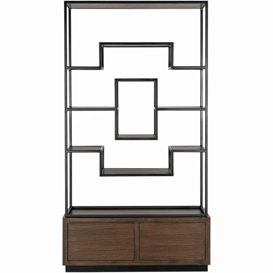 Richmond Interiors Wandkast Bonvoy Bruin 2-laden Bruin