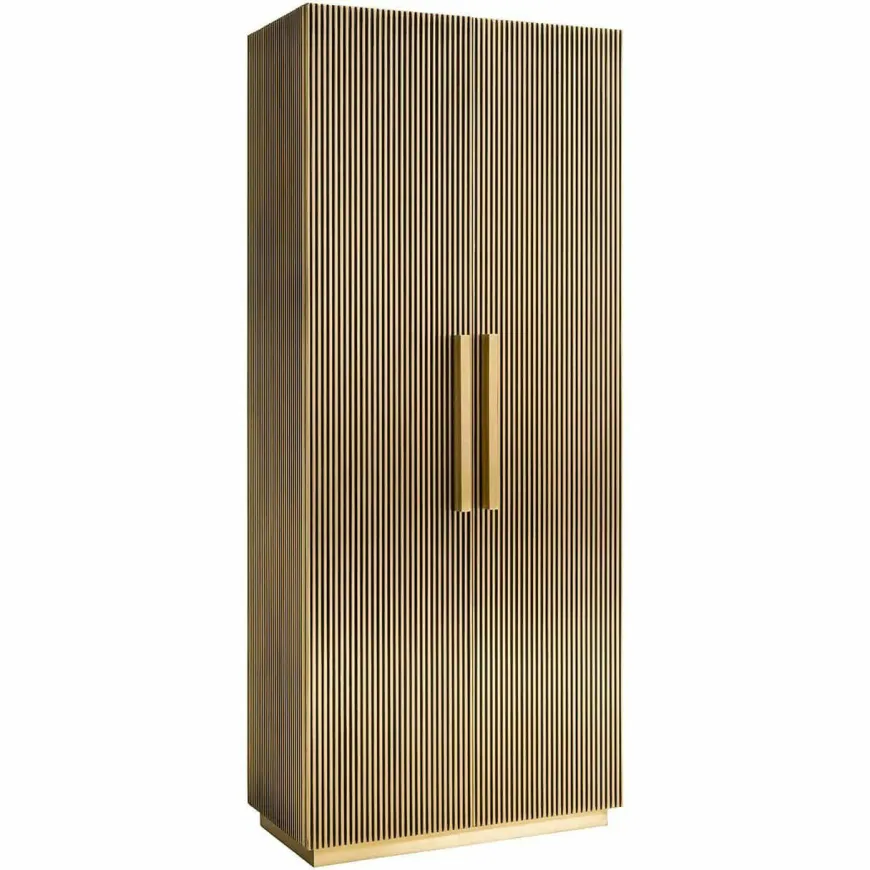Richmond Interiors Wandkast Ironville goud - 2 deurs