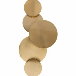 Richmond Interiors Wandlamp Collin mat geborsteld goud