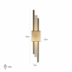 Richmond Interiors Wandlamp Mylas goud