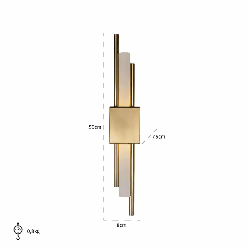 Richmond Interiors Wandlamp Mylas goud