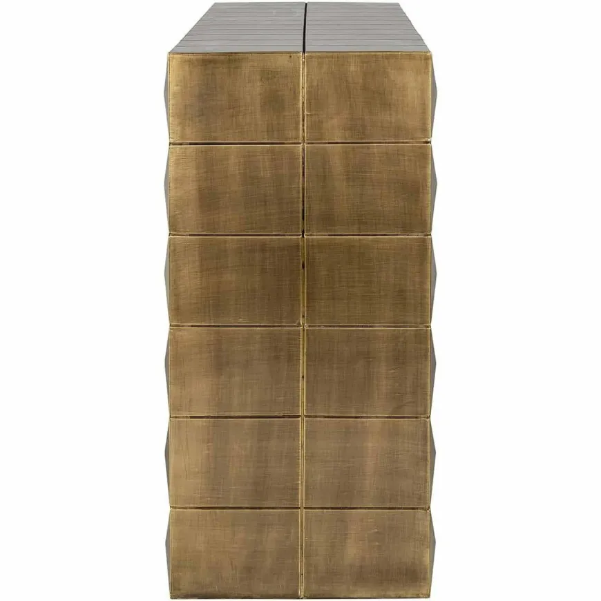 Richmond Interiors Wandtafel Collada (Brushed Gold)