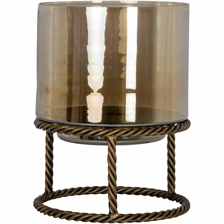 Richmond Interiors Windlicht Ropia goud groot