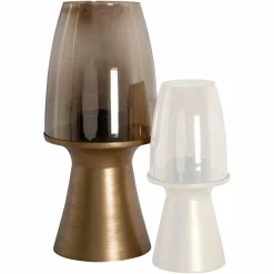 Richmond Interiors Windlicht Danea brushed goud groot