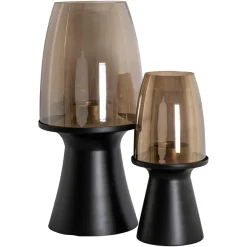 Richmond Interiors Windlicht Vienna zwart groot