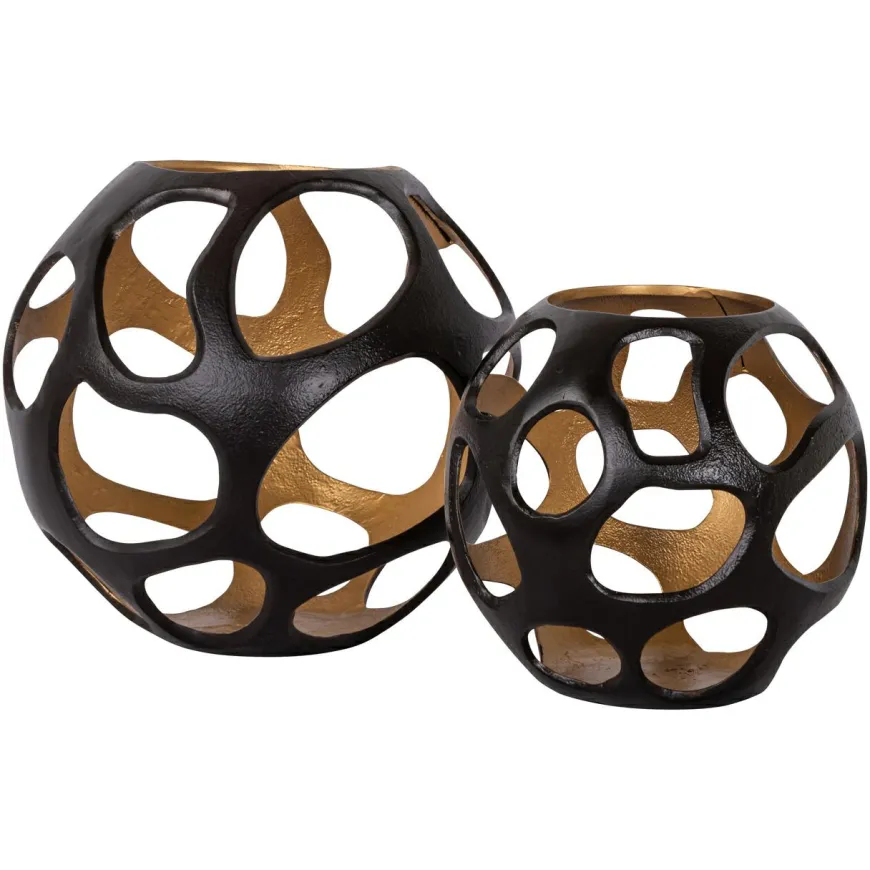 Richmond Interiors Windlicht Alysia brown large