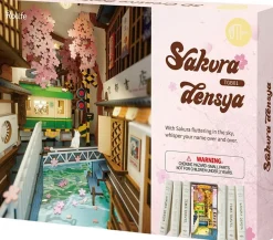 Robotime Houten Bouwpakket Book Nook Sakura Densya