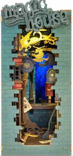 Robotime Houten Bouwpakket Book Nook Magic House