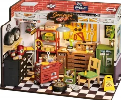 Robotime Houten bouwpakket Garage Workshop