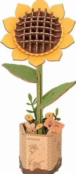 Robotime Houten Bouwpakket Sunflower