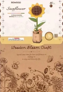 Robotime Houten Bouwpakket Sunflower