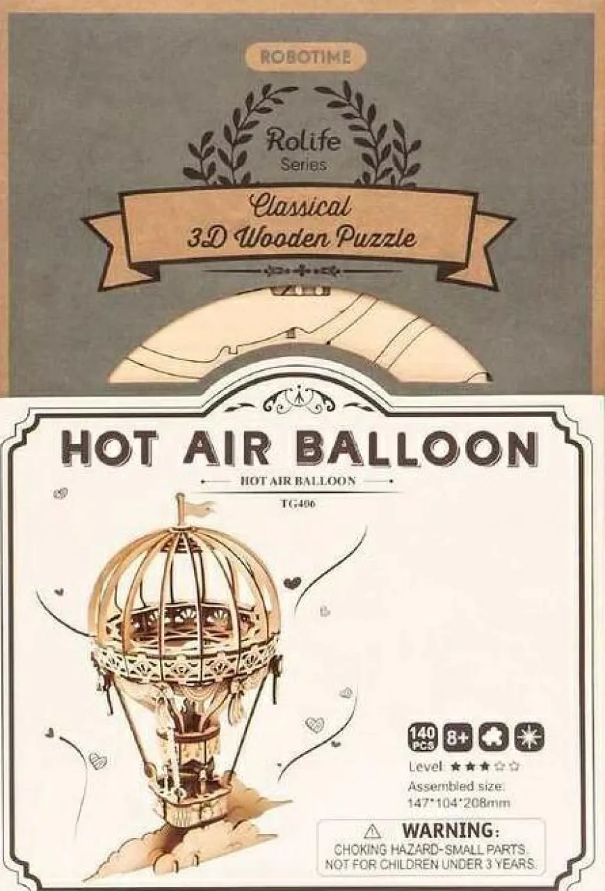 Robotime Houten Bouwpakket Hot Air Ballon